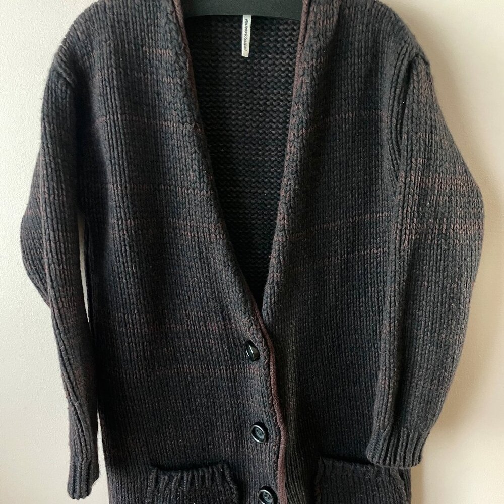 Pier Antonio Gaspari Virgin Wool Cardigan Sweatercoat Heavyweight Size 50